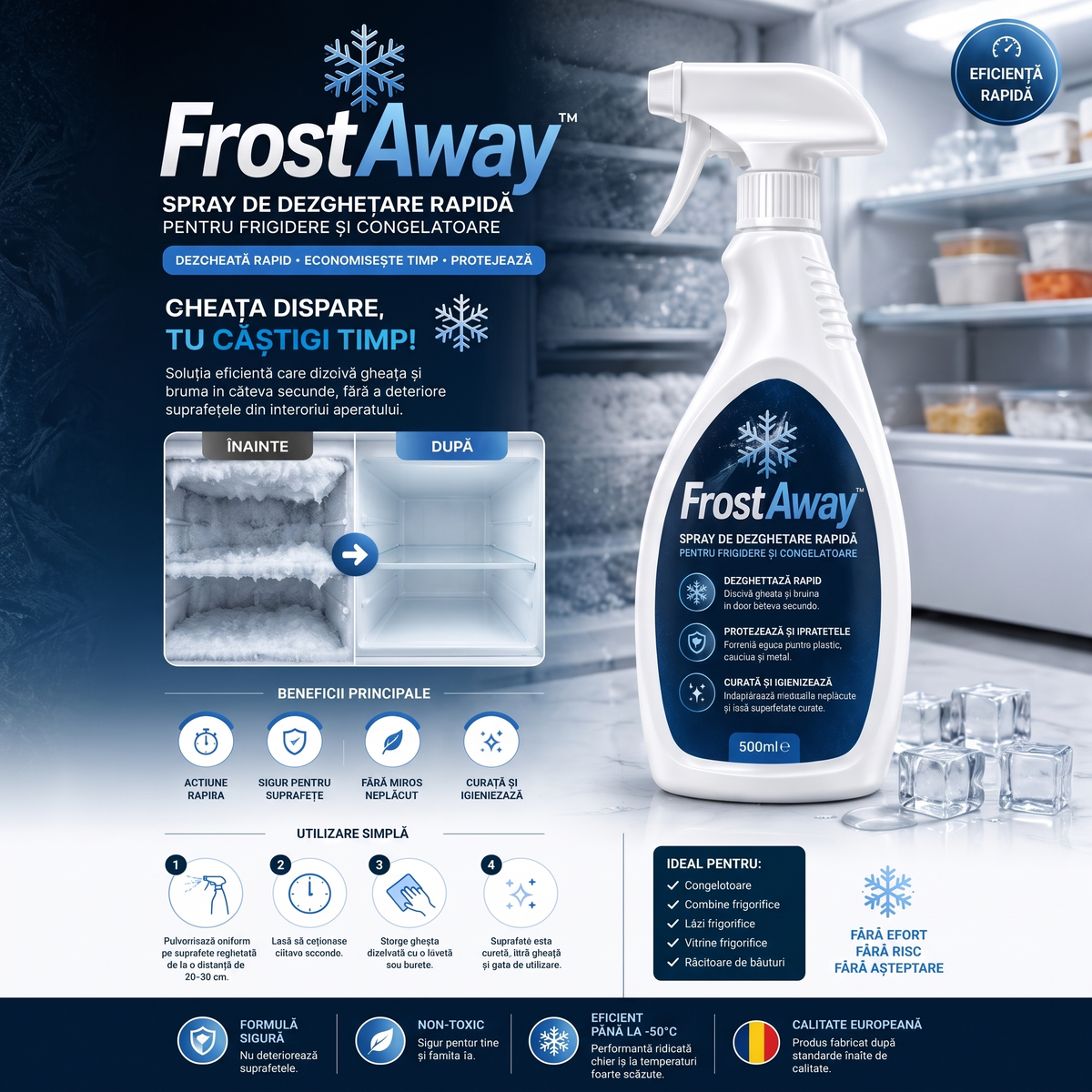 FrostAway™ - Acțiune Rapidă împotriva Gheții