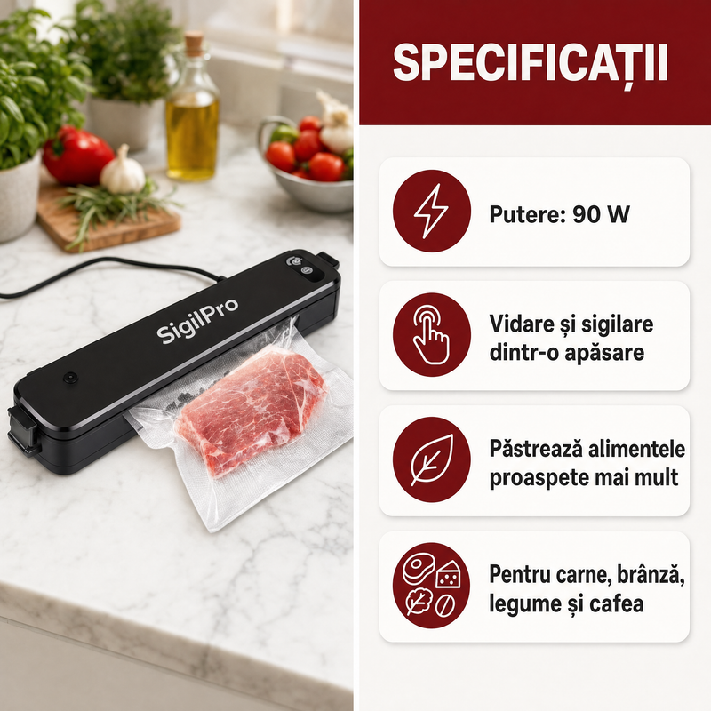 SigilPro™ - Aparat de Sigilat în Vid