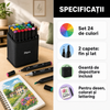Set Markere Artistice pentru Colorat